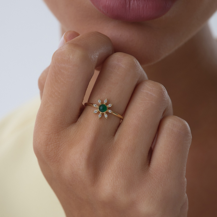 Lumis Green Yüzük - Cemart