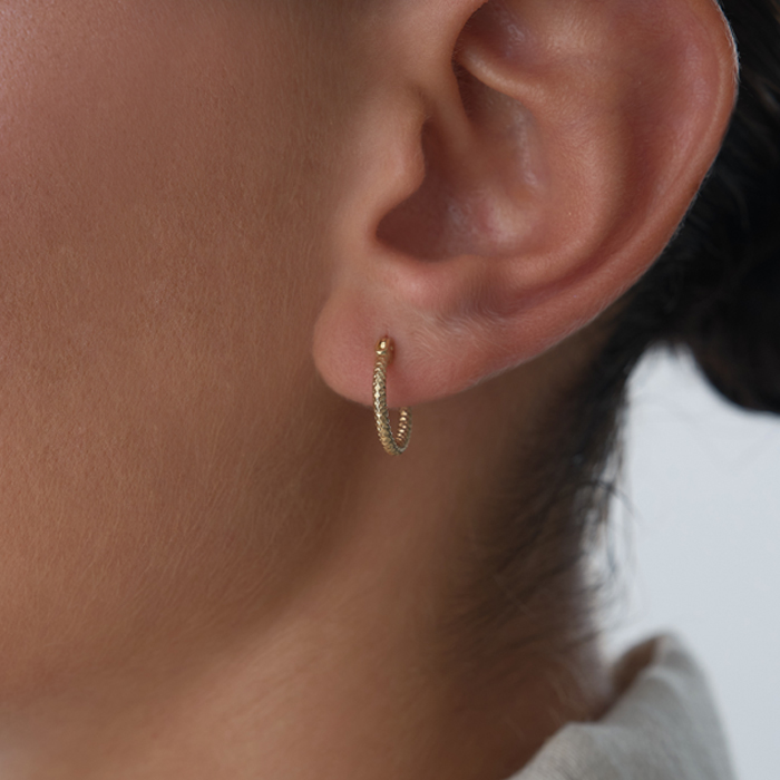 Luna Dokulu Küpe - Karacan (1)