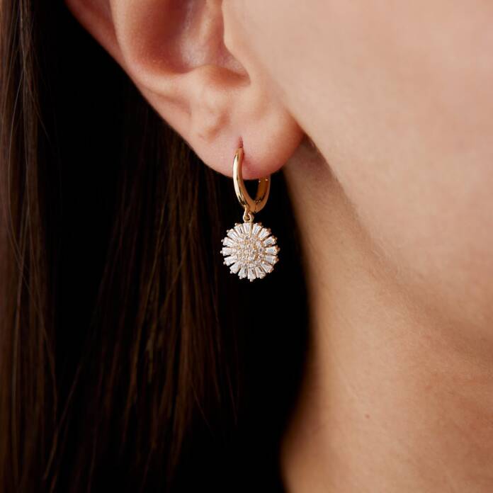 Luna Işıltı Baget Küpe - 1