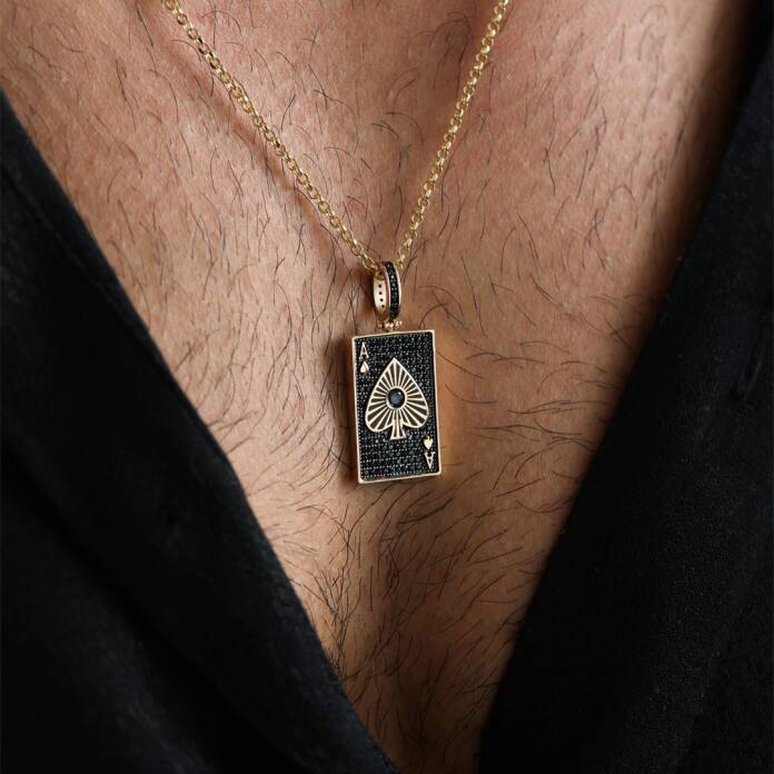 Maça As Erkek Kolye - 2