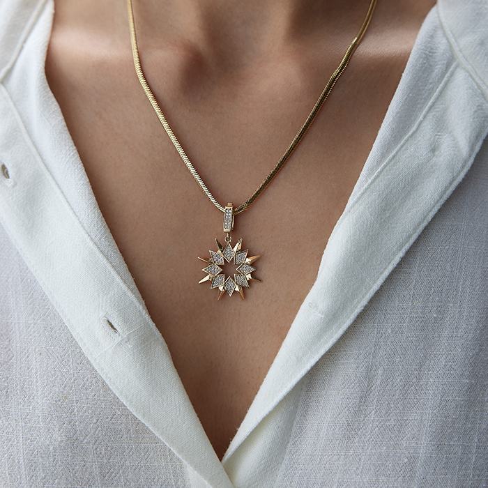 Madalyon Güneş Işını Kolye - Koçak (1)