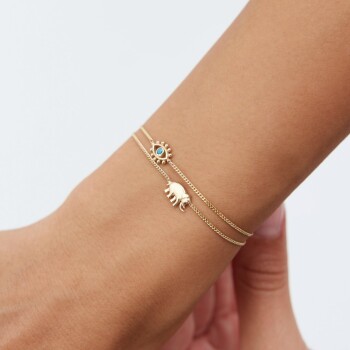 Mamut Kirpik İkili Bileklik - Rayna (1)