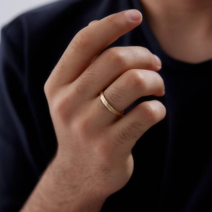 Mat Dövme Erkek Alyans - 1