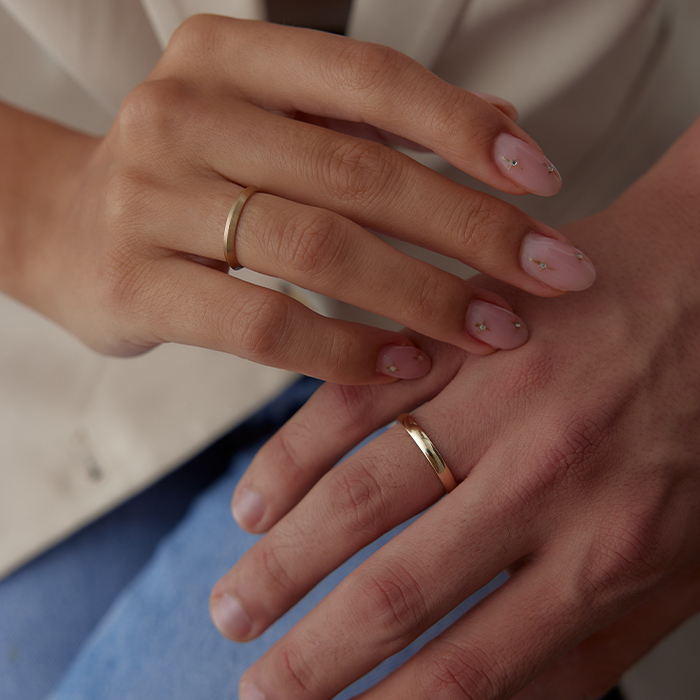 Mat Roof Çift Alyans - Tülay Alyans