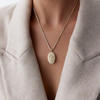 Mat Vintage Kapaklı Kolye - Koçak