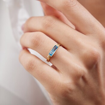 Mavi Baget Yüzük - Rayna