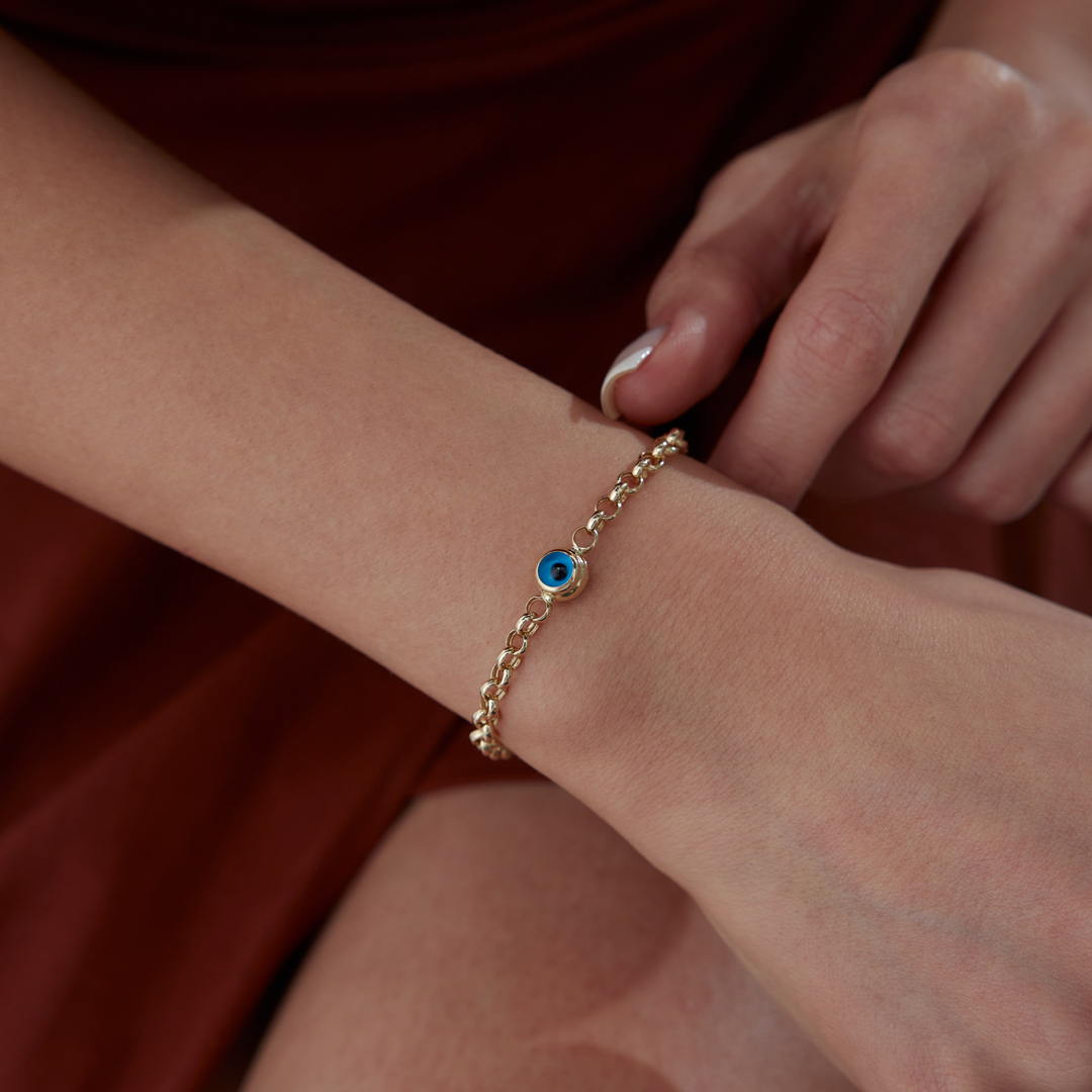 Mavi Boncuk Göz Bileklik - 2