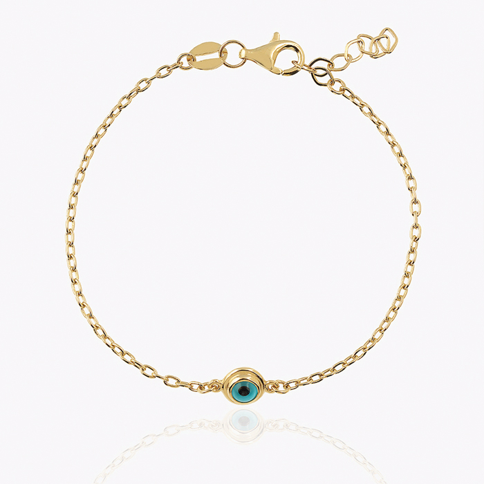 Mavi Boncuk Göz Çocuk Bilekliği - Melike