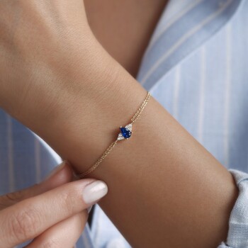 Mavi Damla Taş Bileklik - Rayna