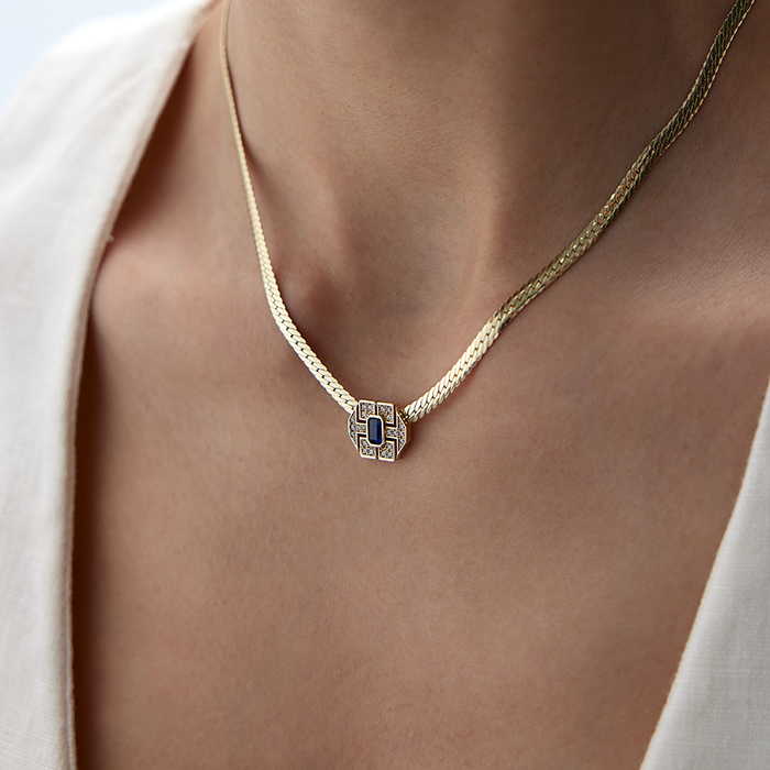 Mavi Hera Kolye - Rayna (1)