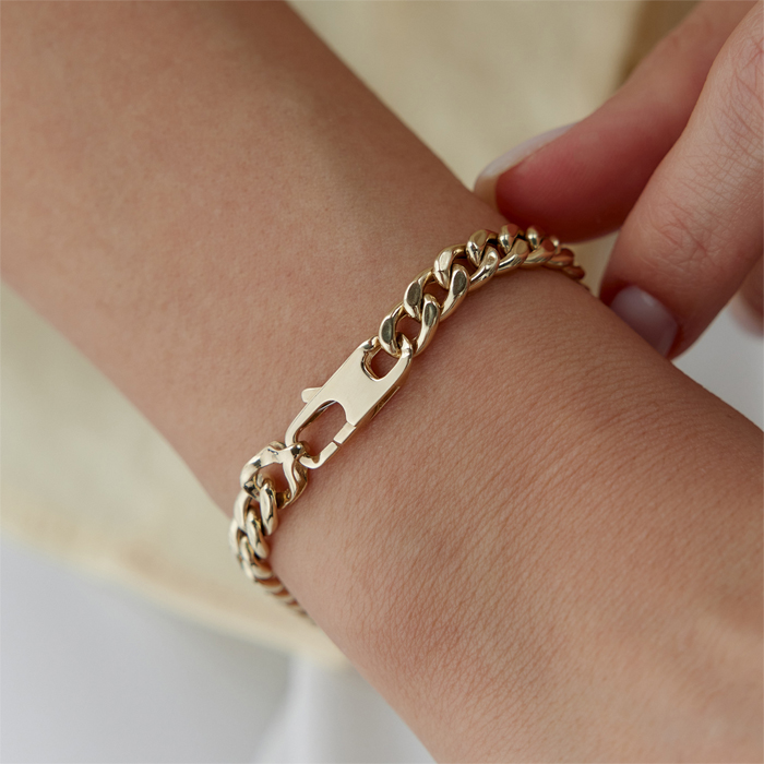 Mavi Mineli Göz Gurmet Bileklik - Mg Gold (1)