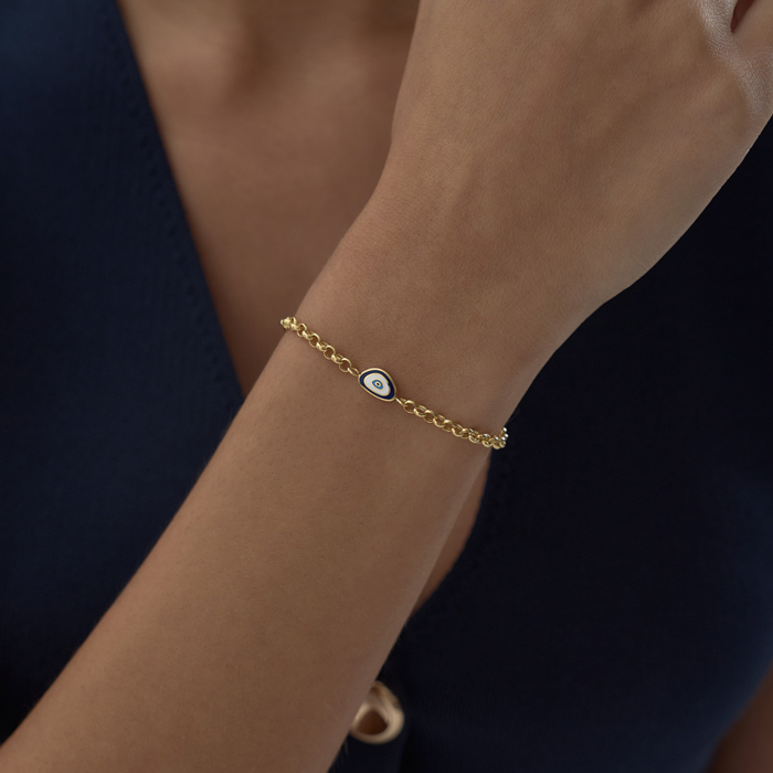 Mavi Mineli Mavi Eye Doç Bileklik - Ademar (1)