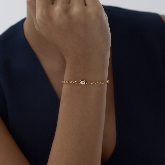 Mavi Mineli Mavi Eye Doç Bileklik - Ademar