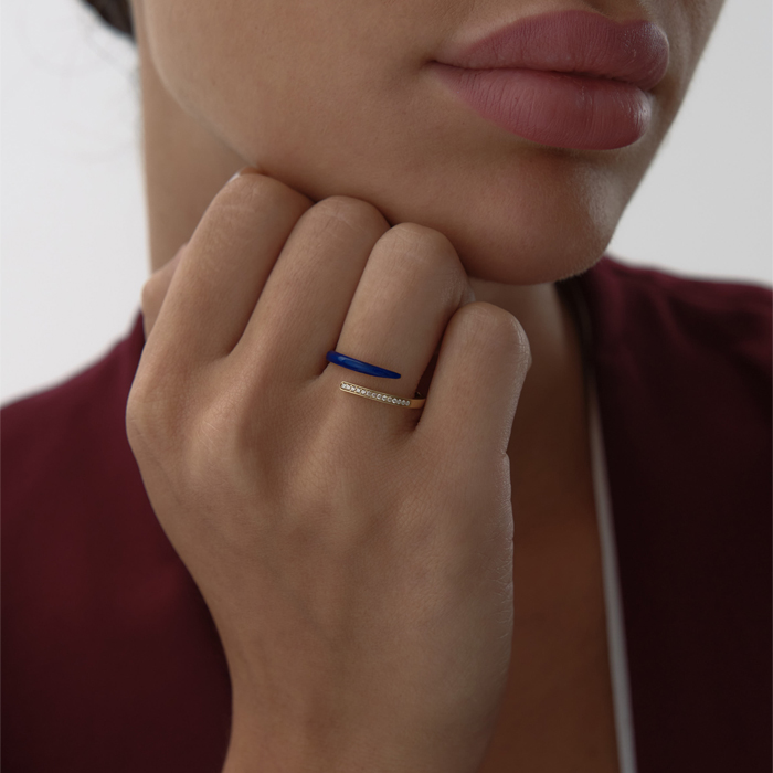 Mavi Ufuk Taşlı Yüzük - MİST