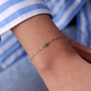 Mayıs Doğum Taşı Boomerang Bileklik - RİTİM