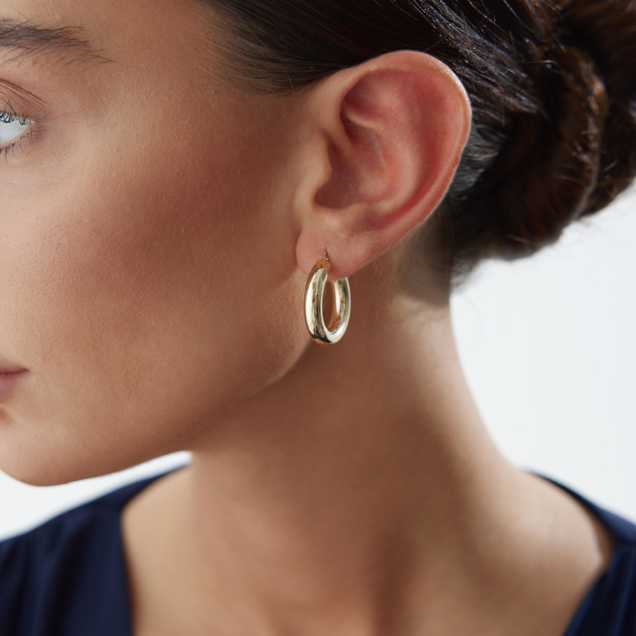 Medium 5mm Bombe Halka Küpe - Tuana (1)