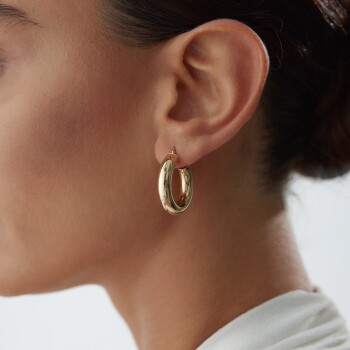 Medium 6mm Bombe Halka Küpe - Tuana (1)