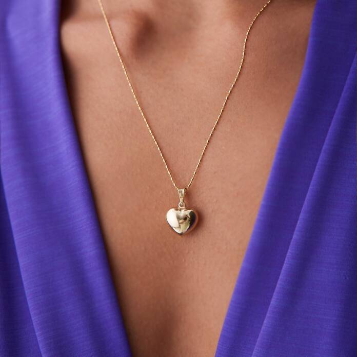 Medium Bombe Kalp Kolye - 1