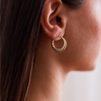 Medium Midye Küpe - Tuana