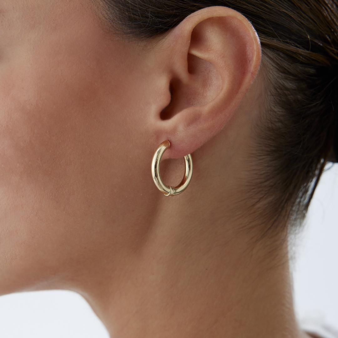 Medium Pure Circle Küpe - 1