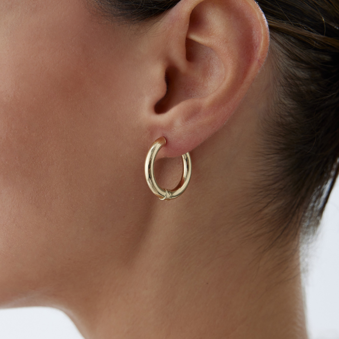 Medium Pure Circle Küpe - Tuana