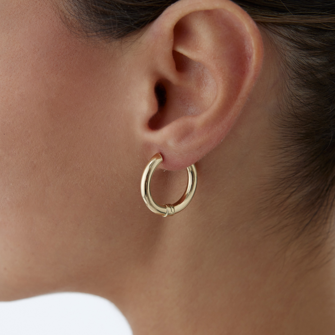 Medium Pure Circle Küpe - 2