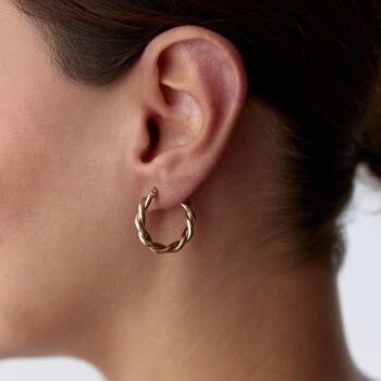 Medium Sarmal Küpe - Tuana