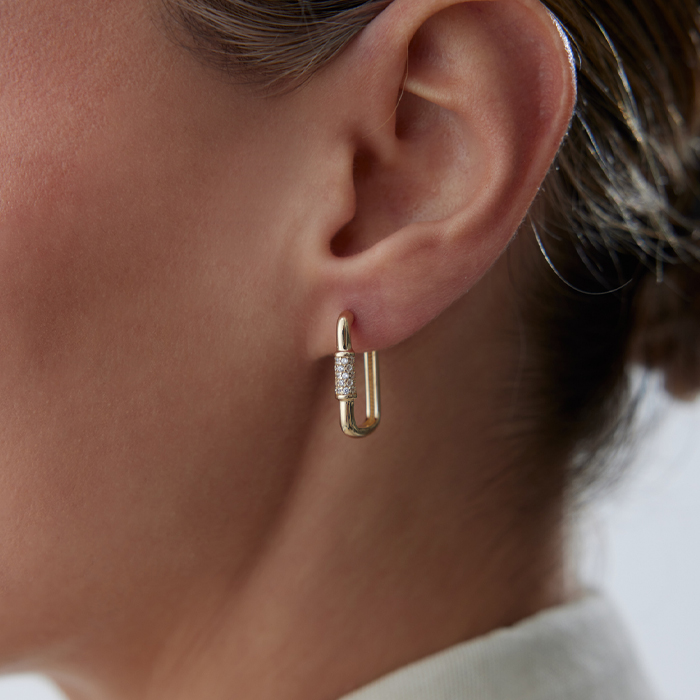 Medium Trace Ataç Küpe - 1