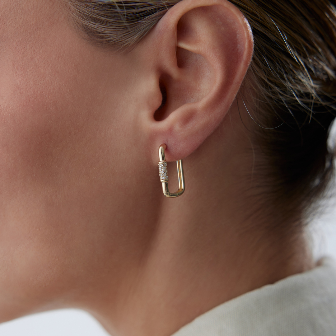 Medium Trace Ataç Küpe - 2