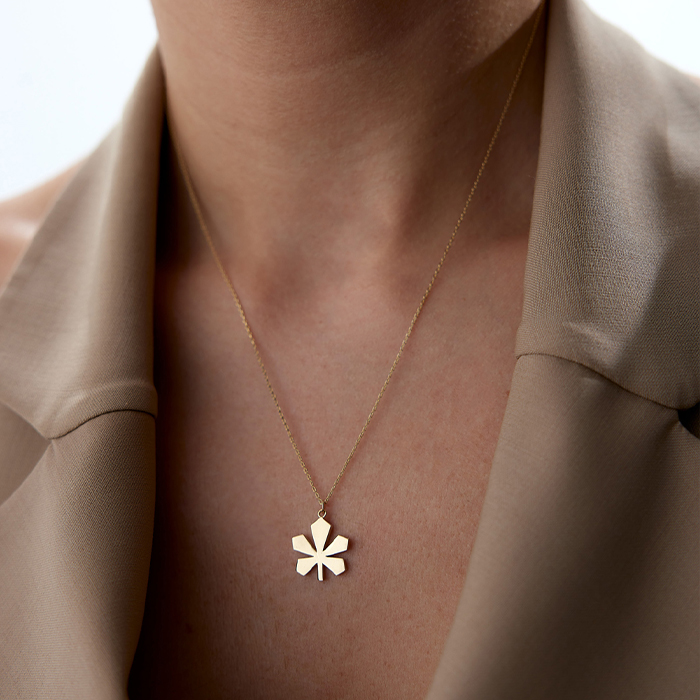 Meşe Yaprağı Kolye - Rayna (1)