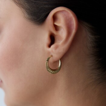 Midye Greek Küpe - Karacan