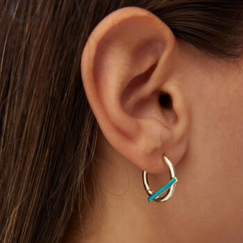 Mine Çizgi Küpe - Arax