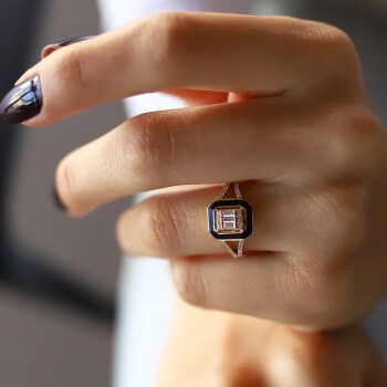 Mineli Baget Yüzük - Rayna