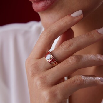 Mineli Başak Ay Taşlı Yüzük - RİTİM (1)