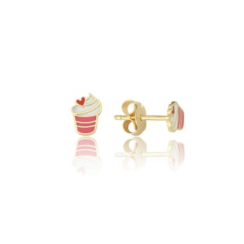 Mineli Cupcake Çocuk Küpesi - Melike (1)
