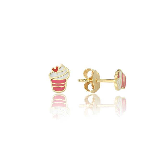 Mineli Cupcake Çocuk Küpesi - 2