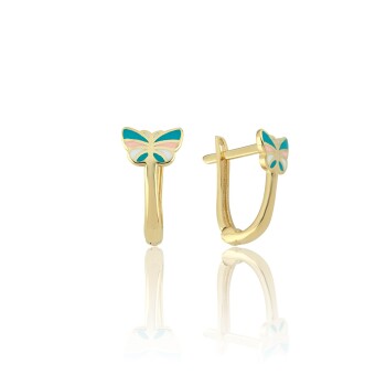 Mineli Kelebek J Çocuk Küpesi - Melike (1)