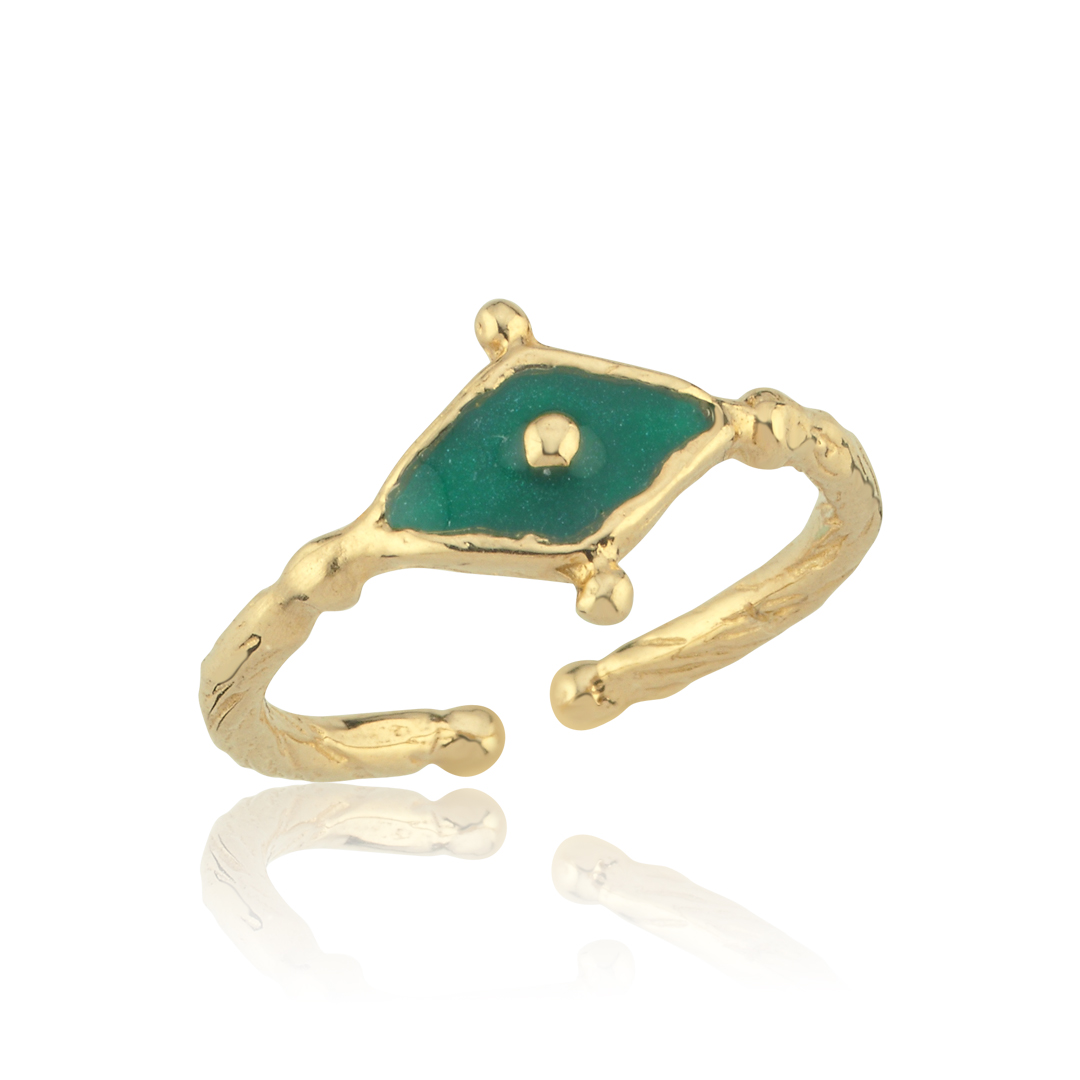 Mini Green Göz Yüzük - 1