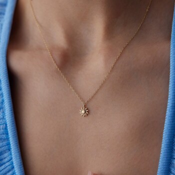 Mini Güneş Kolye - Rayna