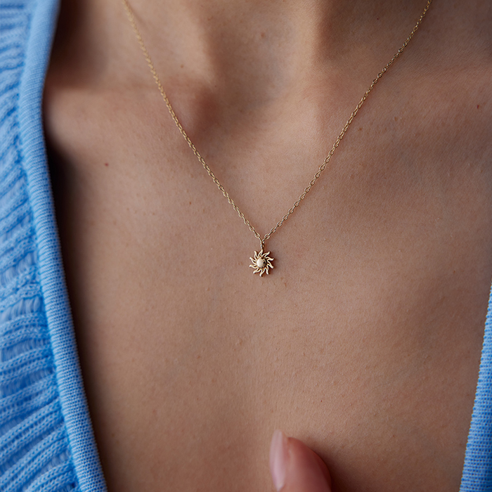 Mini Güneş Kolye - Rayna (1)