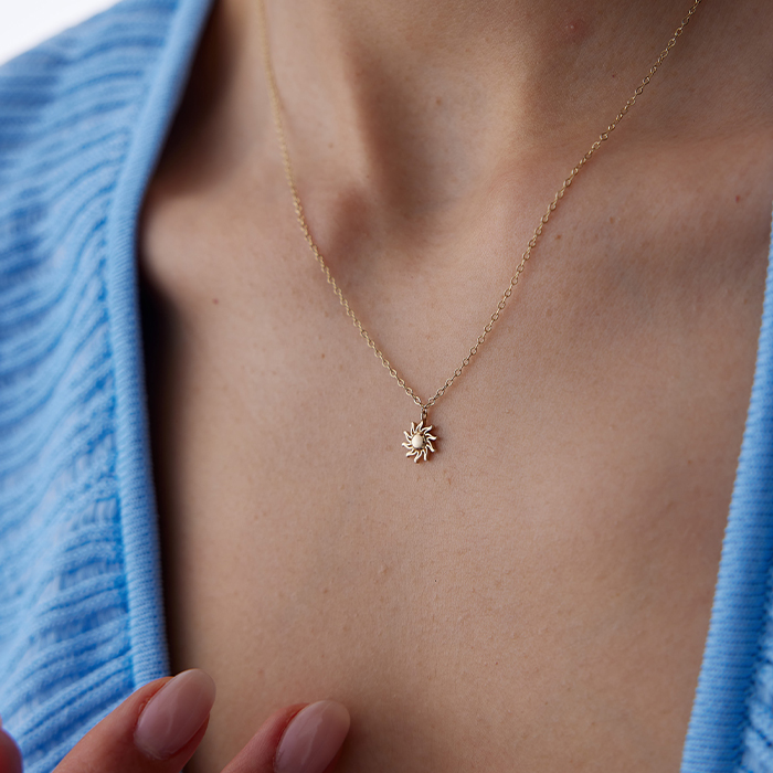 Mini Güneş Kolye - Rayna