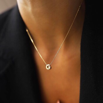 Mini Harf Kolye - Ador