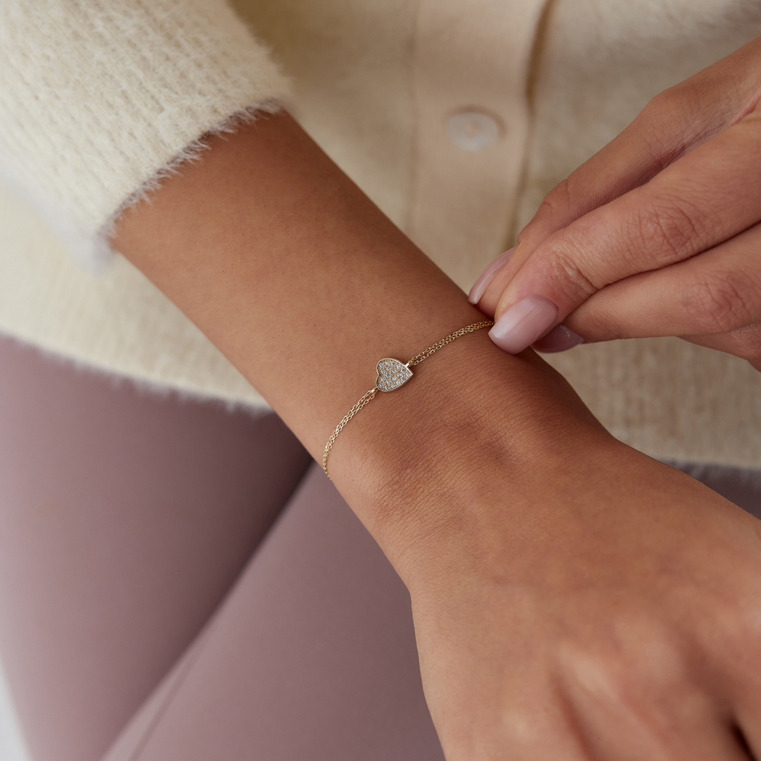 Mini Heart Stone Bileklik - 2