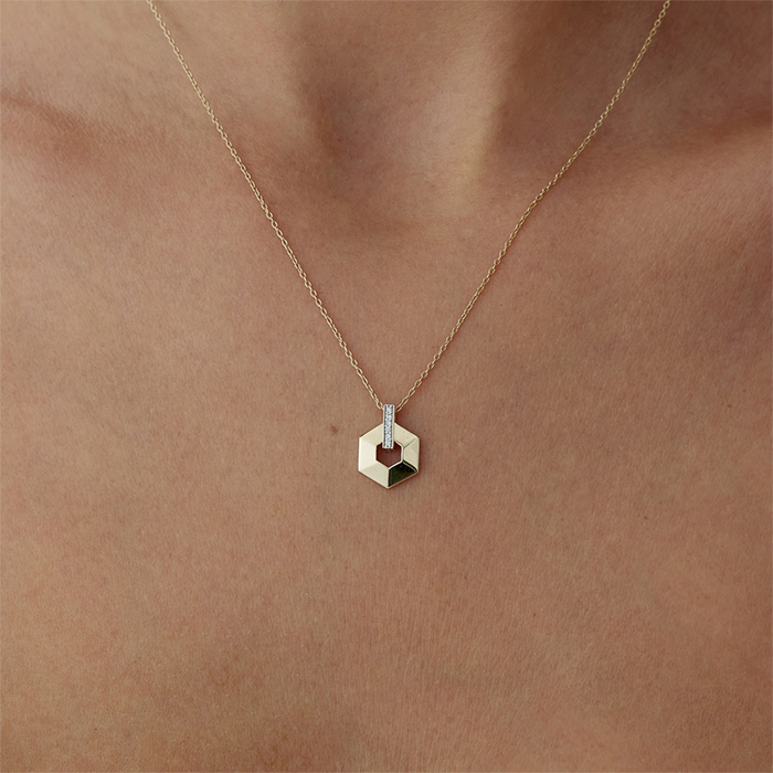 Mini Hexagon Kolye - Gökhan Bera