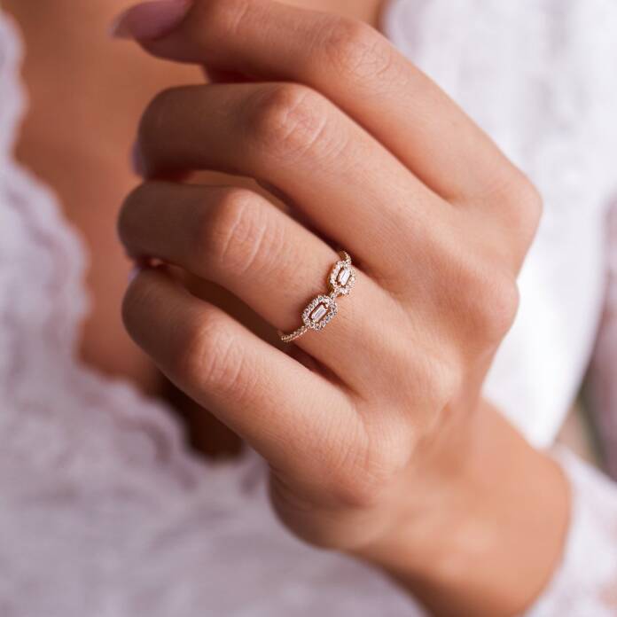 Mini İkili Baget Yüzük - 1