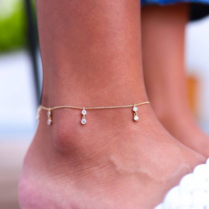 Mini İkili Tektaş Halhal - 1