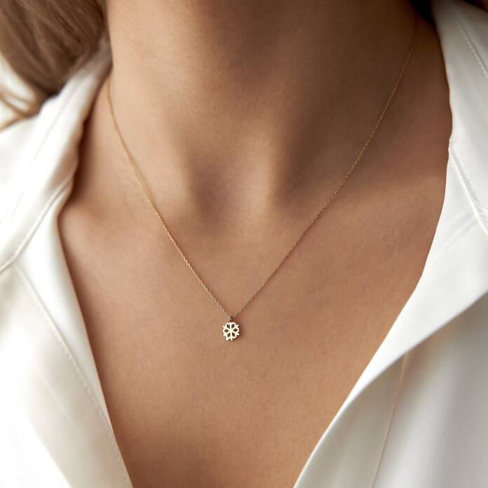 Mini Kar Tanesi Kolye - 2