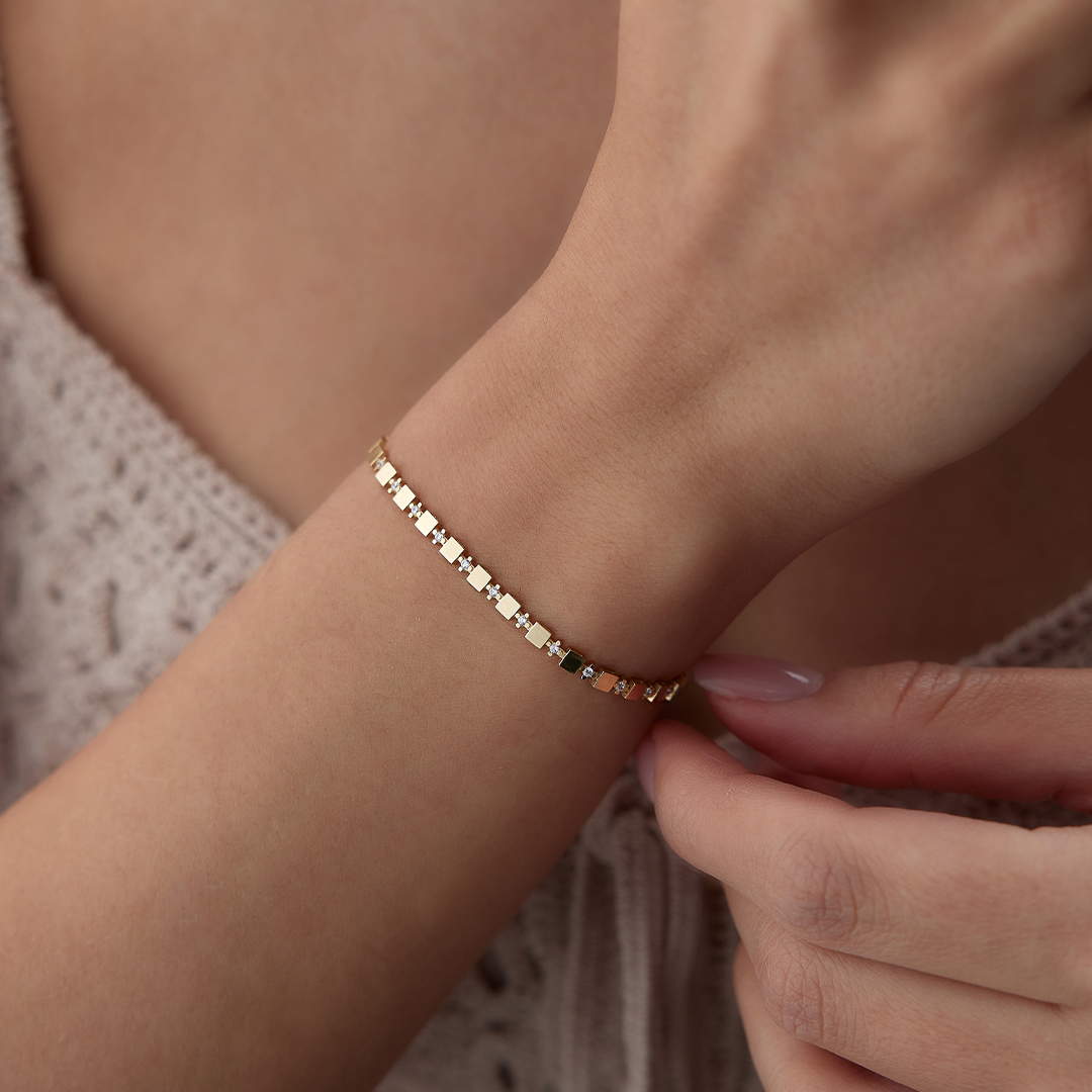 Mini Karele Su Yolu Parçalı Bileklik - 3