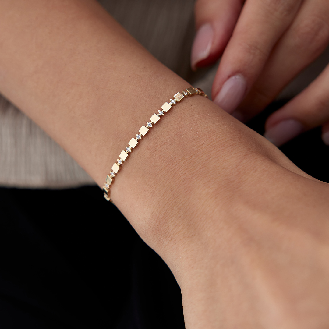 Mini Karele Su Yolu Parçalı Bileklik - 1