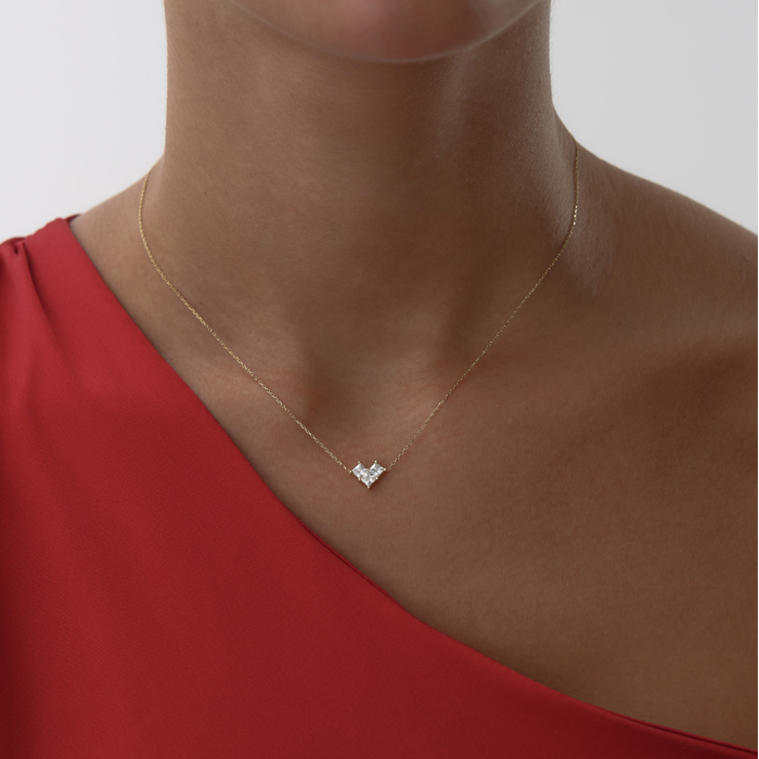 Mini Parçalı Kalp Kolye - Gökhan Bera